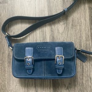 NEW SUEDE LEATHER COACH BAG